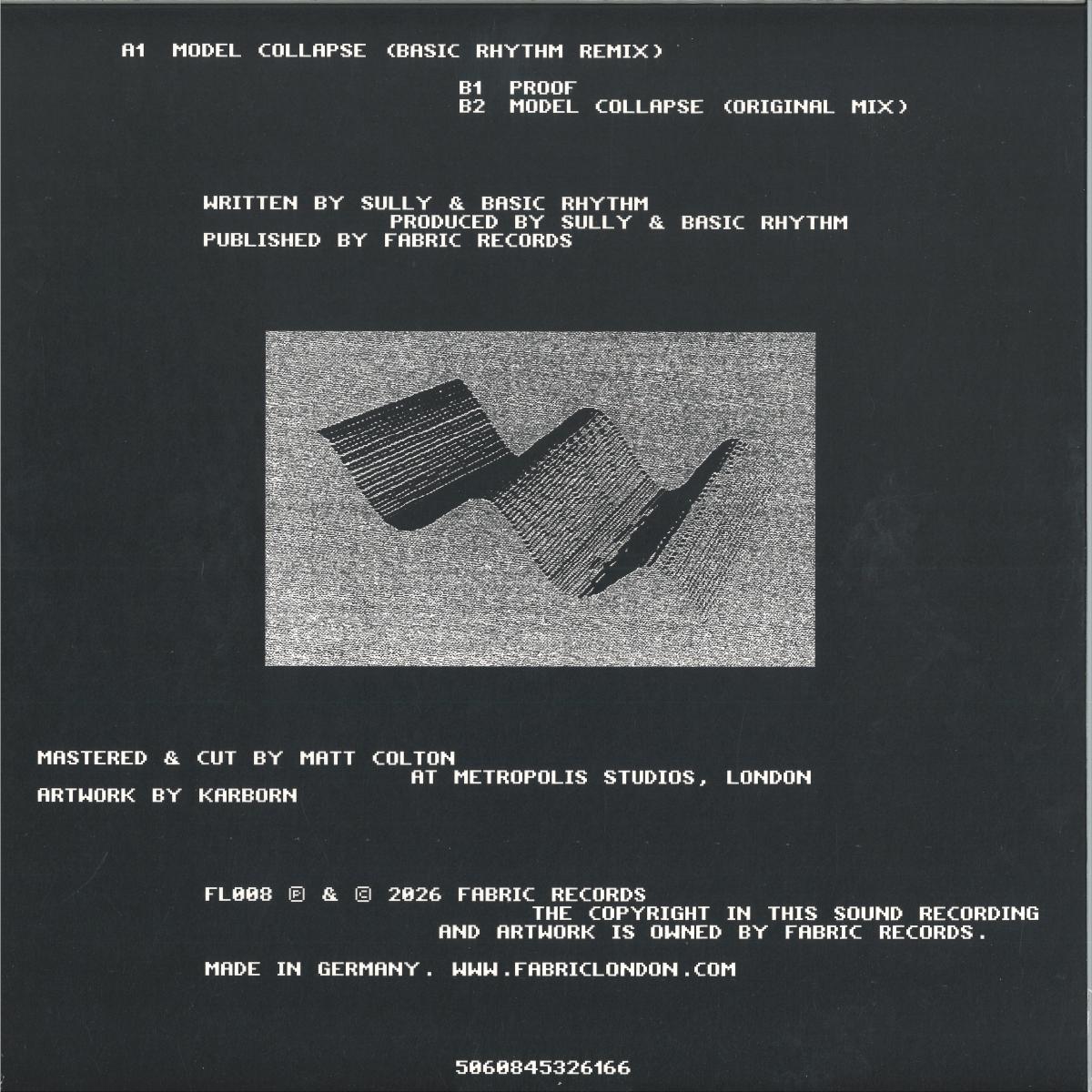Sully - Model Collapse (Basic Rhythm Remix) / Proof (VINYL 12" FABRICLIVE. FL008) | NEW Mint (M) Mint (M)-