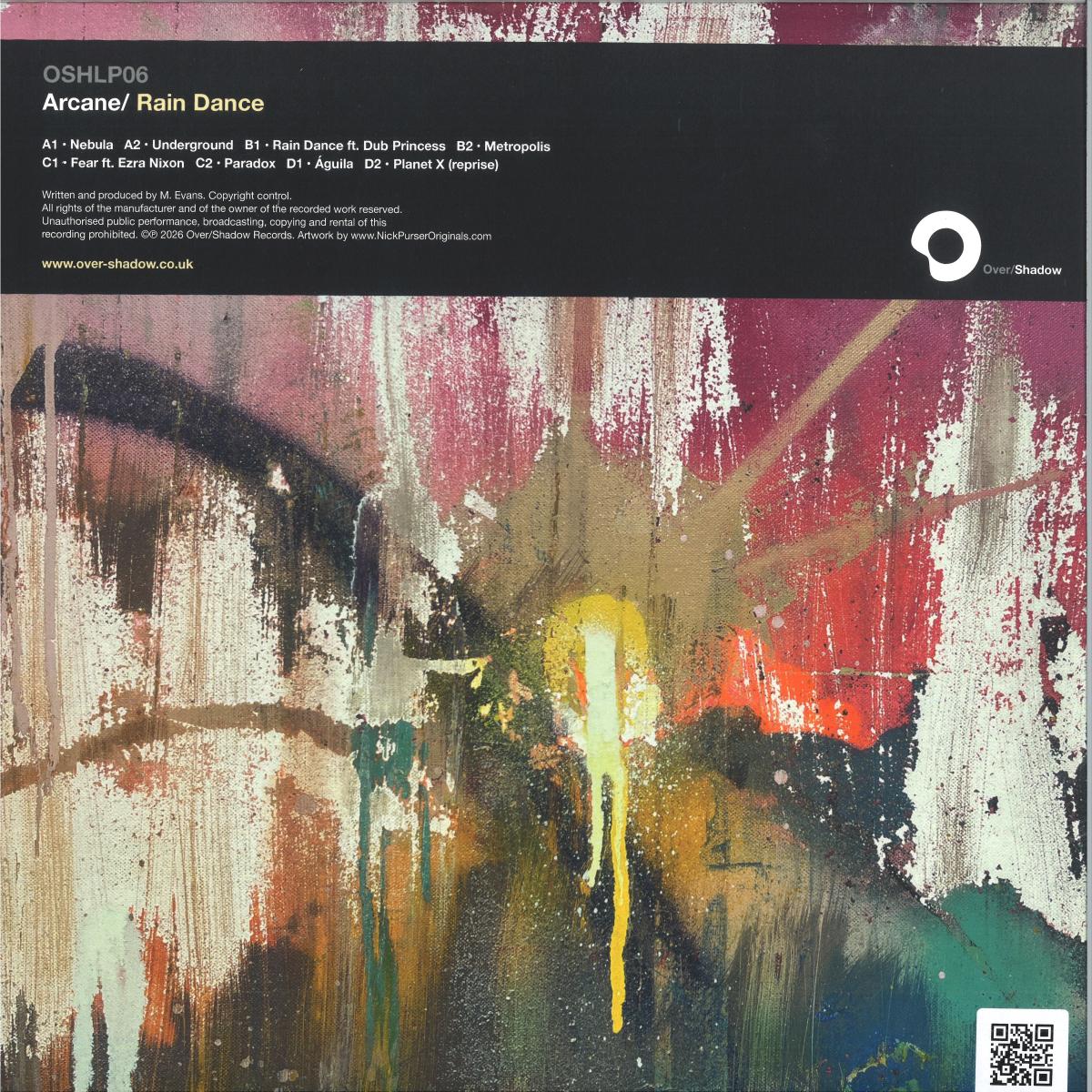 Arcane - Rain Dance (VINYL 2xLP Over/Shadow OSHLP06) | NEW-
