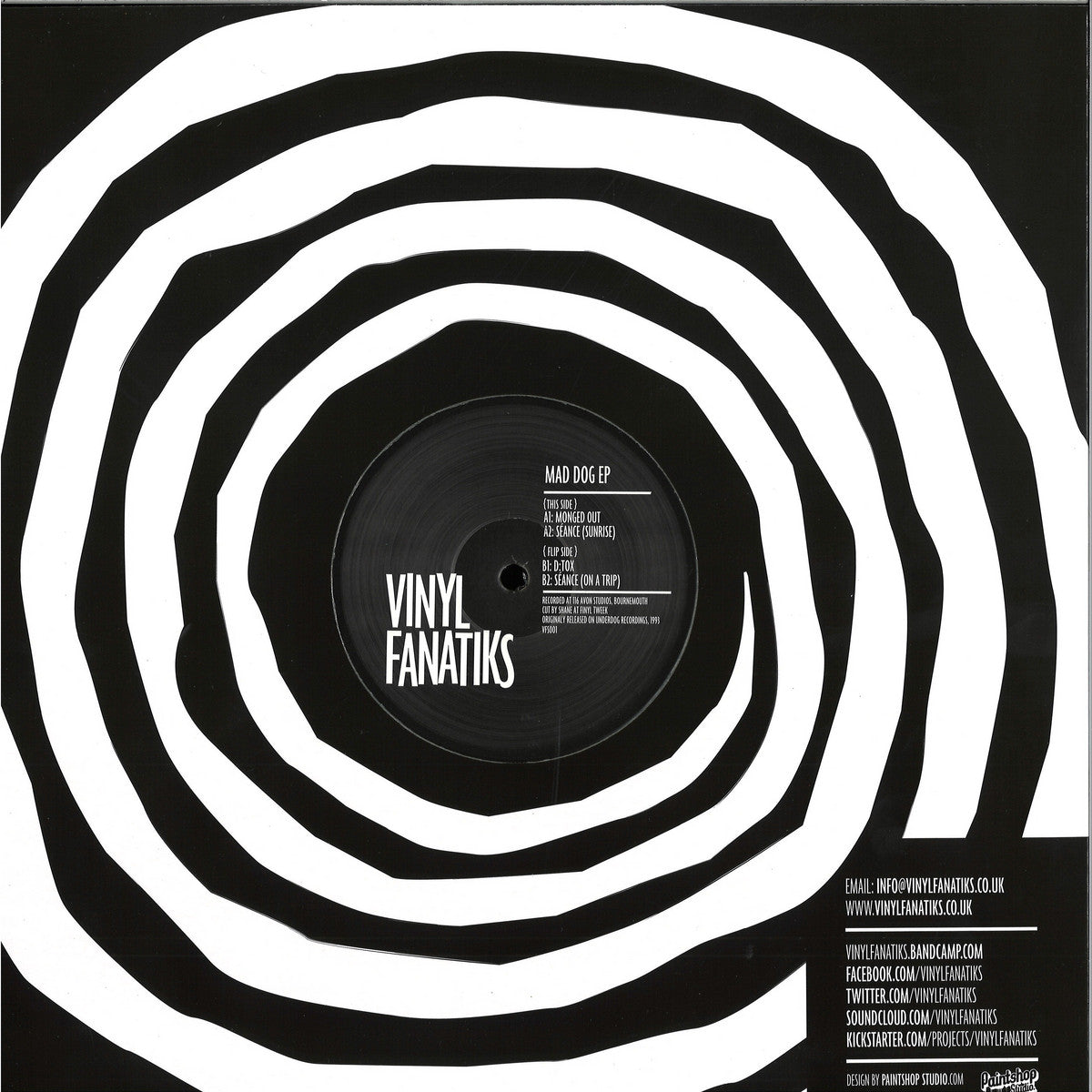 Mad Dog - Mad Dog EP (VINYL 12" Vinyl Fanatiks VFS001RP) | NEW Mint (M) Mint (M)-