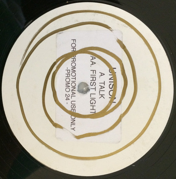 Unison (4) - Talk / First Light (12" VINYL) | Excellent (EX) Generic-