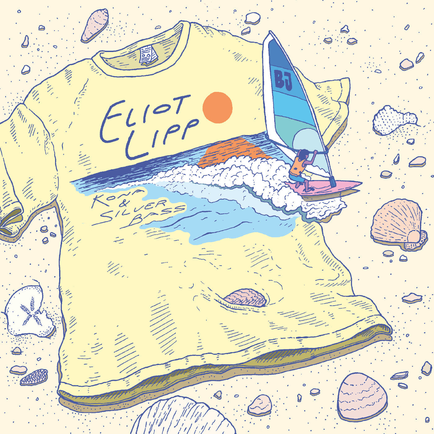 ELIOT LIPP - Kona/Silver Bass (7" VINYL) | Mint (M) Mint (M)-