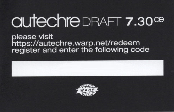 Autechre - Draft 7.30 | Mint (M) Mint (M)-