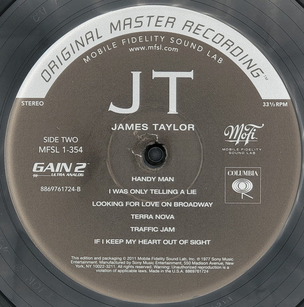 James Taylor - JT (MFSL VINYL) | Mint (M) Mint (M)-