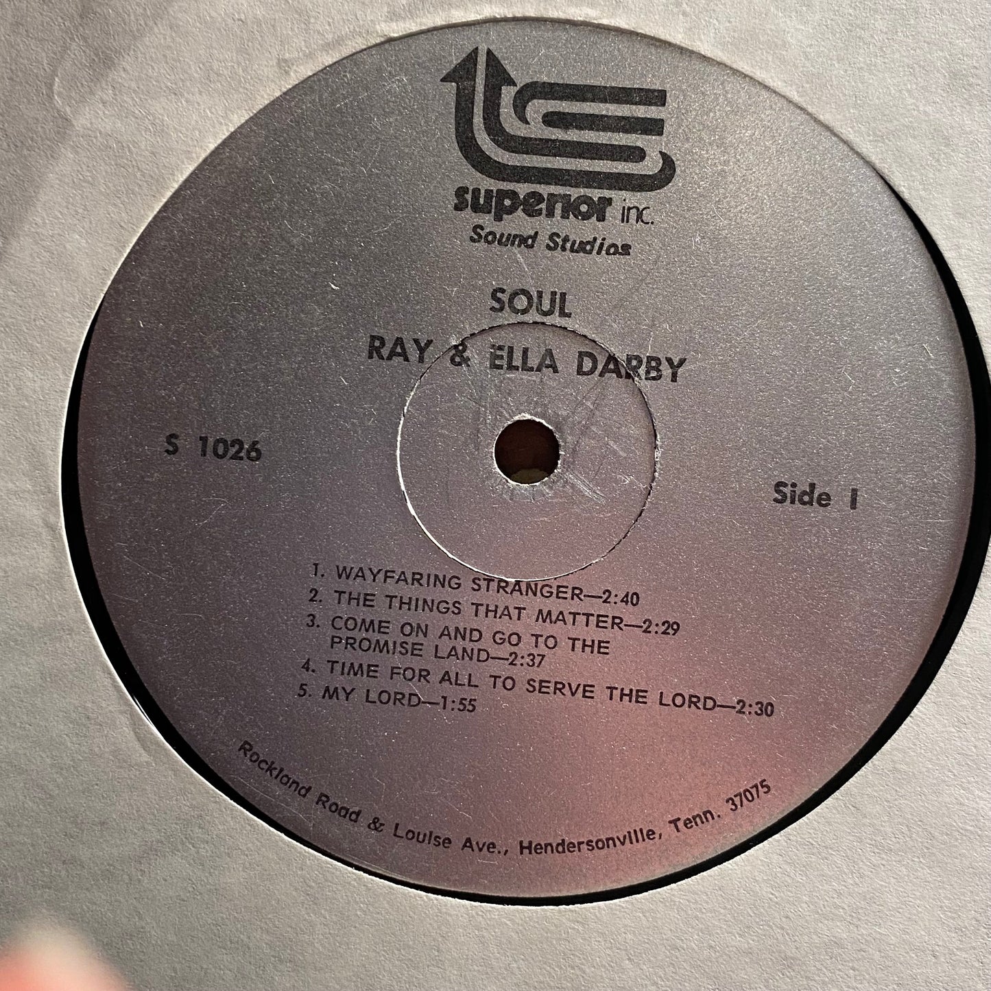 Ray & Ella Darby - Soul | Good Plus (G+) Near Mint (NM)-