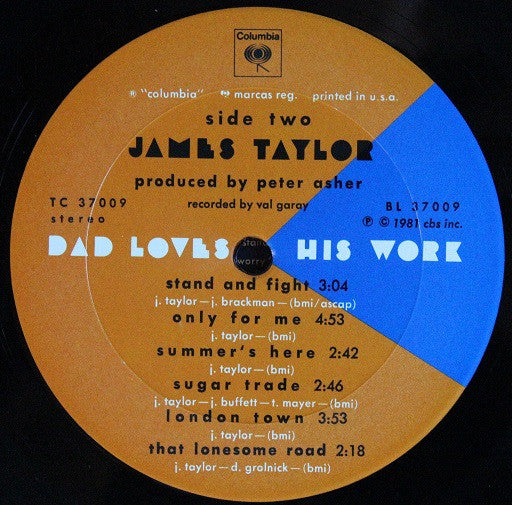 James Taylor (2) - Dad Loves His Work *SANTA MARIA* | Near Mint (NM) Excellent (EX)-