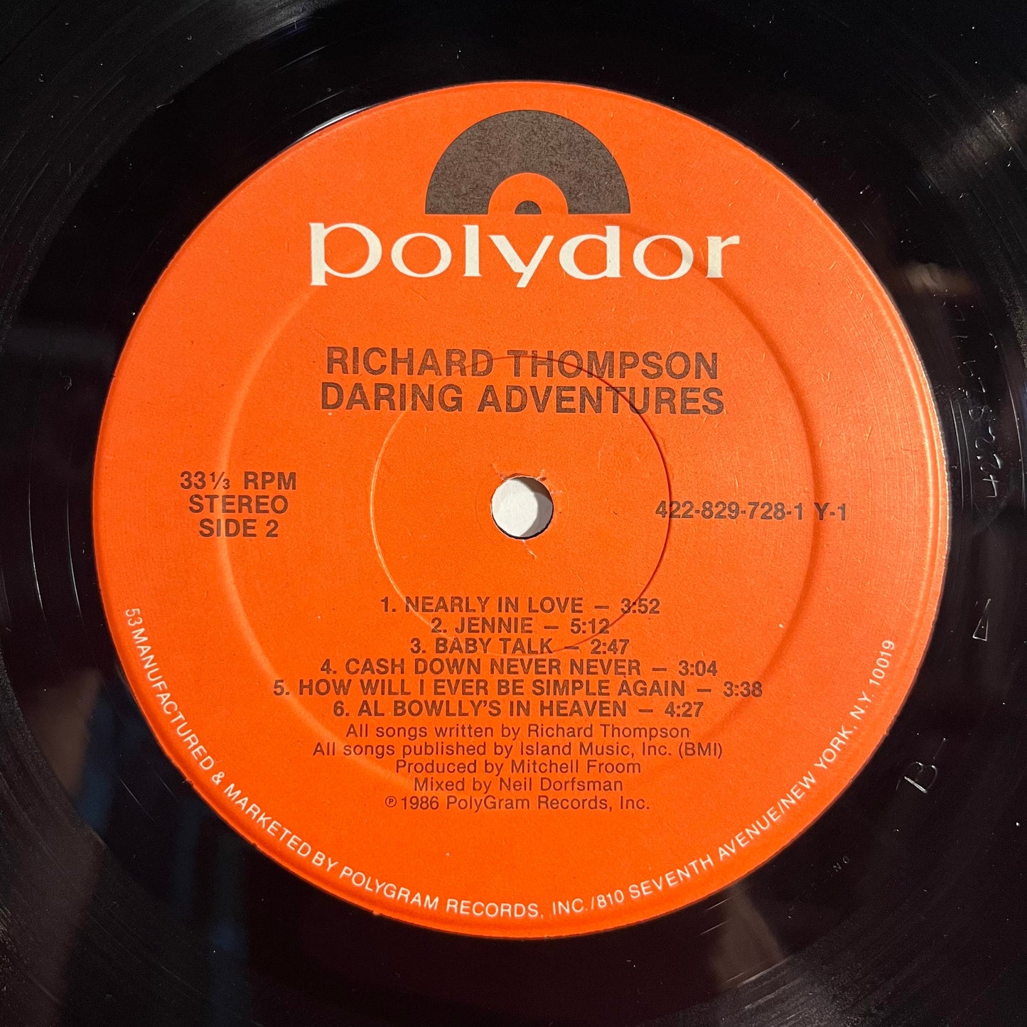 Richard Thompson - Daring Adventures *HRM* | Near Mint (NM) Excellent (EX)-
