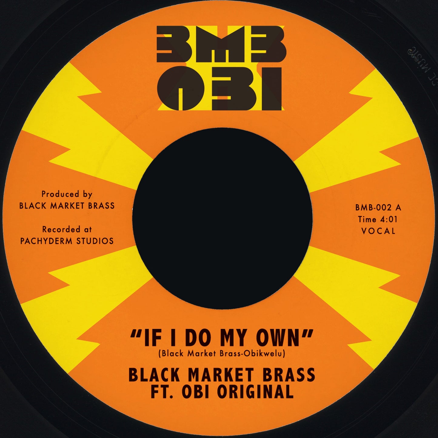 Black Market Brass - If I Do My Own / I No Be (Colonizer) (Random Color VINYL 7") | Mint (M) Mint (M)-