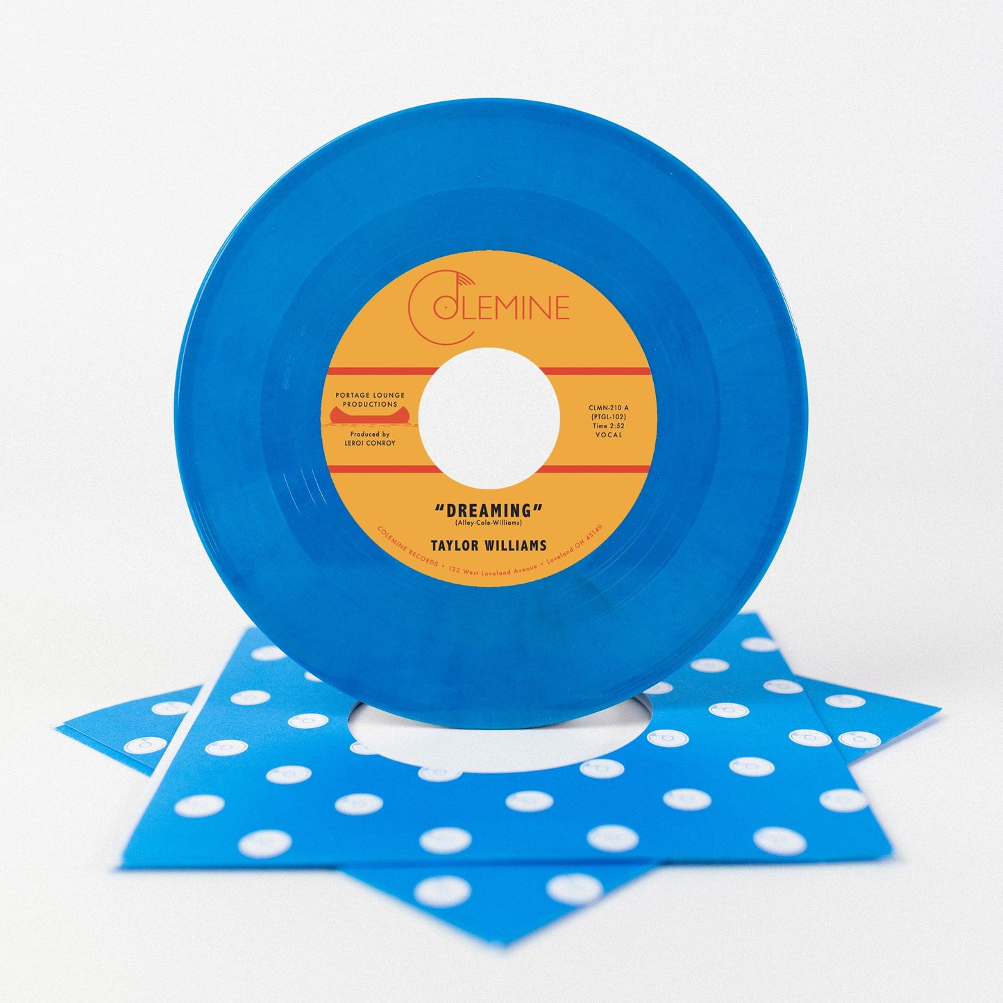 Taylor Williams - Dreaming / What About Me? (BLUE VINYL 7") | Mint (M) Mint (M)-