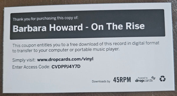 Barbara Howard - On The Rise (VINYL) | Mint (M) Mint (M)-