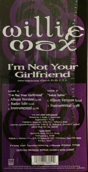 Willie Max - I'm Not Your Girlfriend (VINYL) | Near Mint (NM) Near Mint (NM)-