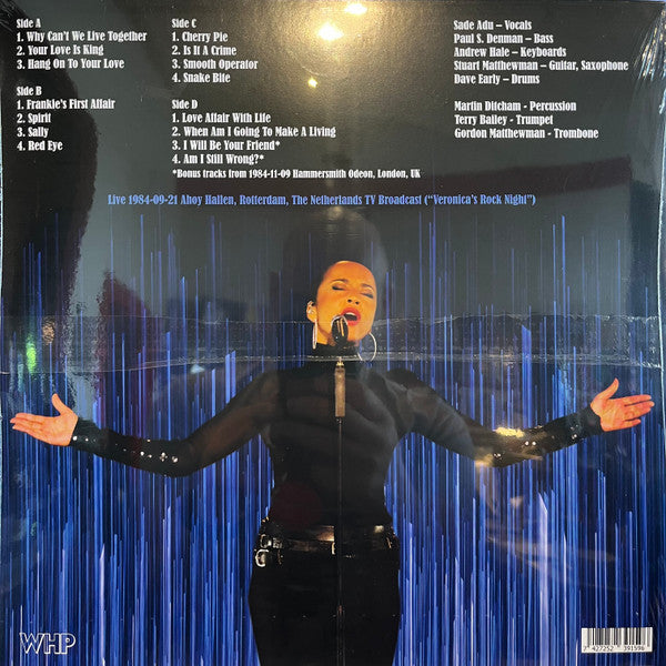 Sade - Live 1984-09-21 Ahoy Hallen, Rotterdam (BLUE VINYL) | Mint (M) Mint (M)-