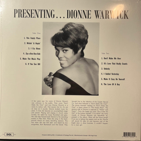 Presenting Dionne Warwick (YELLOW VINYL) |-