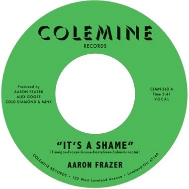 Aaron Frazer - It's a Shame b/w The Fool (7" VINYL) | Mint (M) Mint (M)-