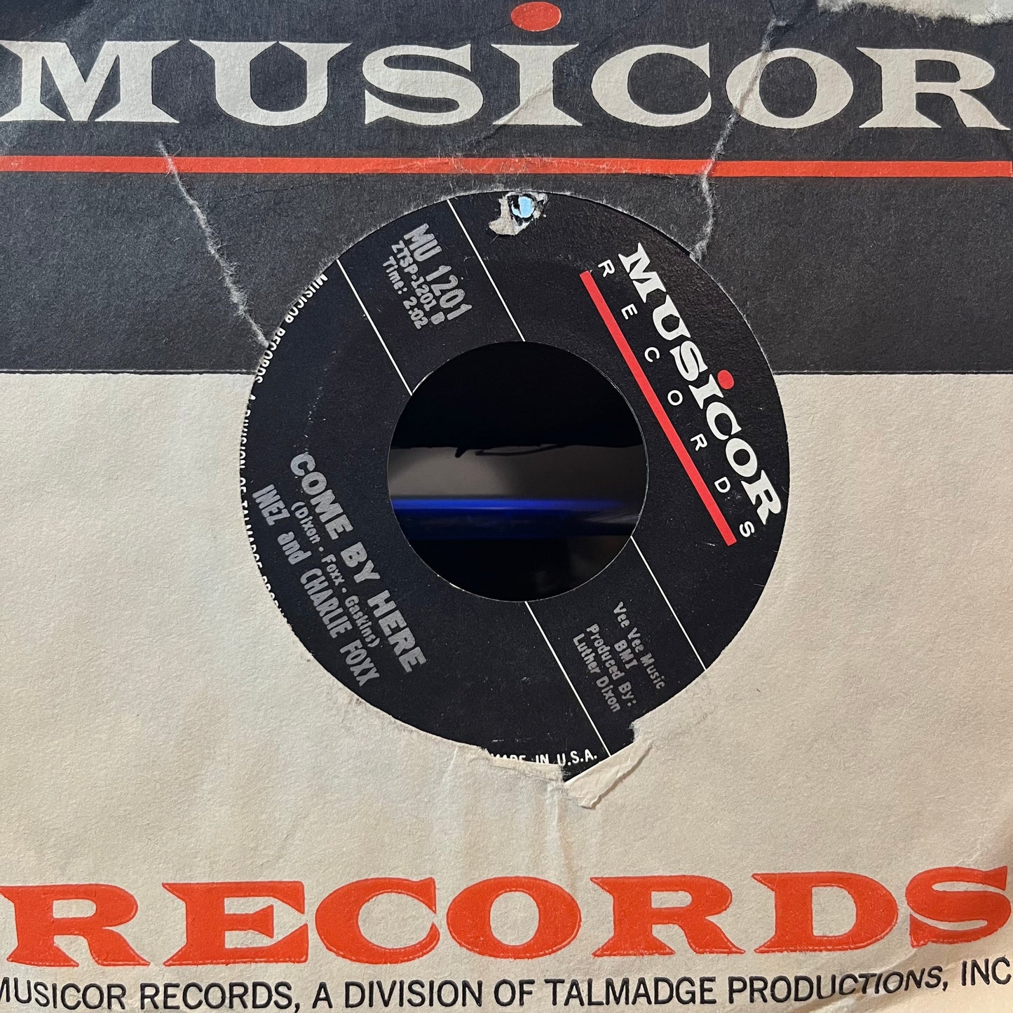 Inez And Charlie Foxx - No Stranger To Love / Come By Here (7" VINYL) | Excellent (EX) Very Good (VG)-