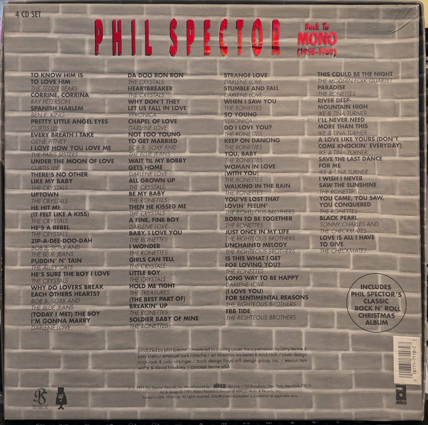 Phil Spector - Back To Mono (1958-1969) (CD BOX) | Near Mint (NM) Excellent (EX)-
