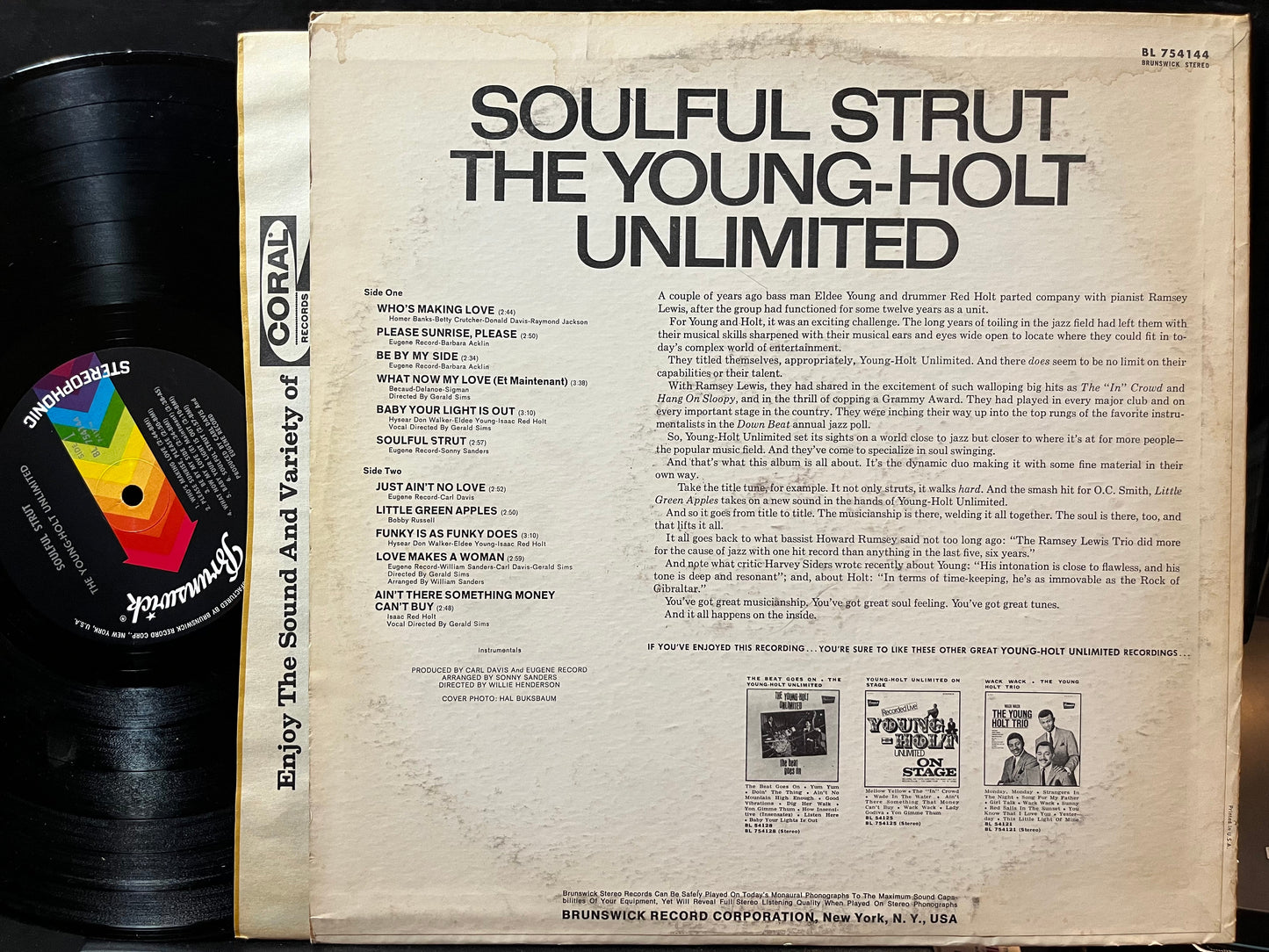 Young Holt Unlimited - Soulful Strut (VINYL LP Brunswick BL 754144 2009) | USED Near Mint (NM) Excellent (EX)-