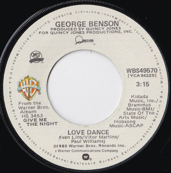 George Benson - Love X Love (7" VINYL) | Near Mint (NM) Near Mint- (NM-)-