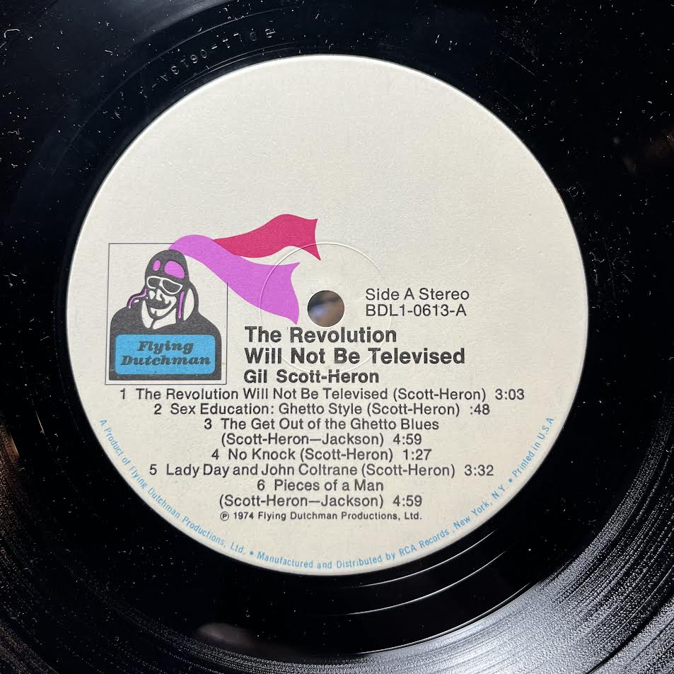 Gil Scott-Heron - The Revolution Will Not Be Televised (VINYL) | Near Mint (NM) Excellent+ (EX+)-