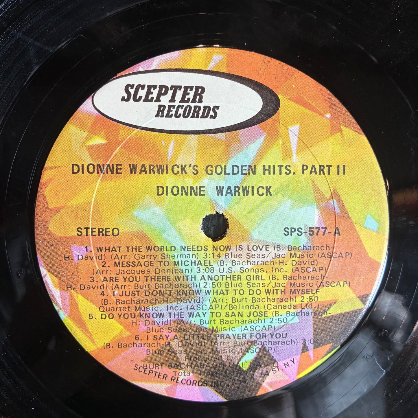 Dionne Warwick - Golden Hits Part 2 (VINYL) | Very Good Plus (VG+) Excellent (EX)-