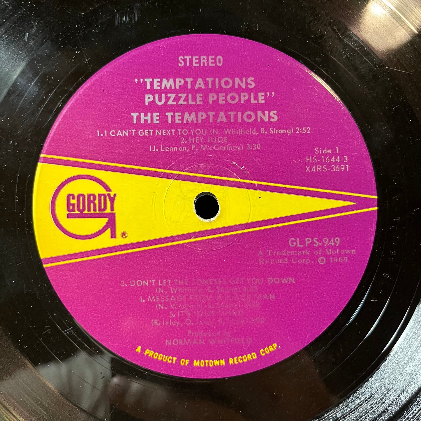 The Temptations - Puzzle People (VINYL LP GORDY 949 1969) | USED Very Good (VG) Excellent+ (EX+)-