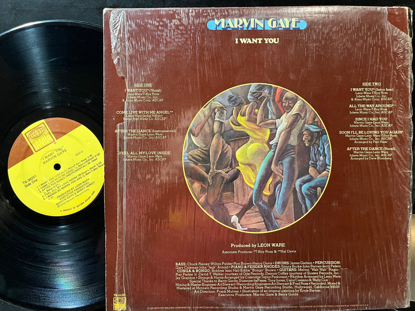 Marvin Gaye - I Want You (VINYL LP Tamla T6-342S1 1976) | Very Good (VG) Near Mint (NM)-