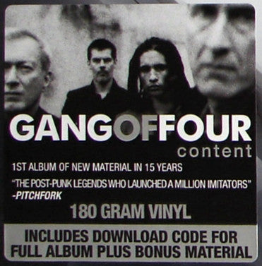 Gang Of Four - Content | Mint (M) Mint (M)-