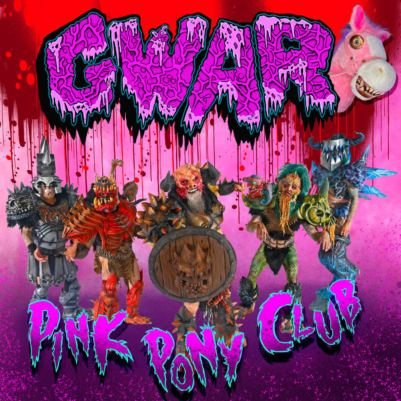 Gwar - Pink Pony Club 7" (180G 7" PINK VINYL) | Mint (M) Mint (M)-