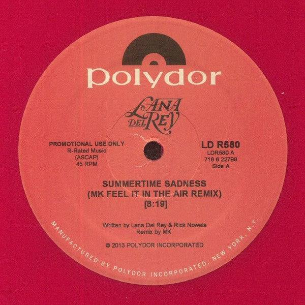 Summertime Sadness (MK Remixes) | Mint (M) Generic-