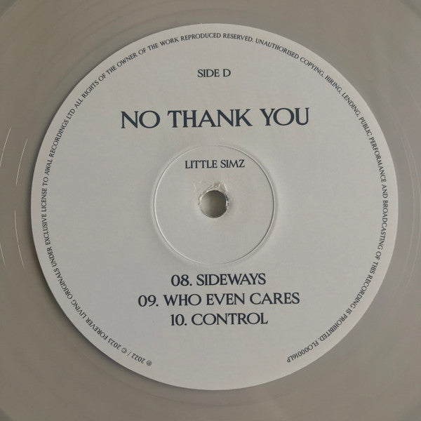 Little Simz - No Thank You (2xCLEAR VINYL) | Mint (M) Mint (M)-