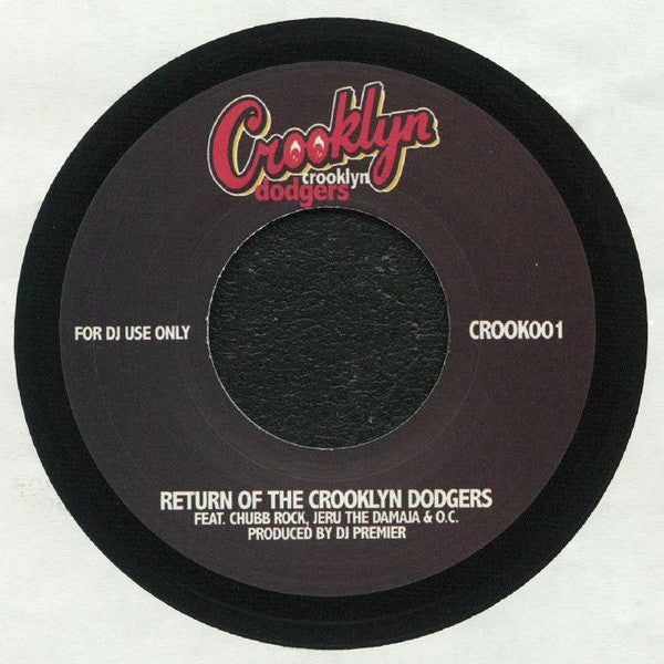 Crooklyn / Return Of The Crooklyn Dodgers (7" VINYL) | Mint (M) Generic-