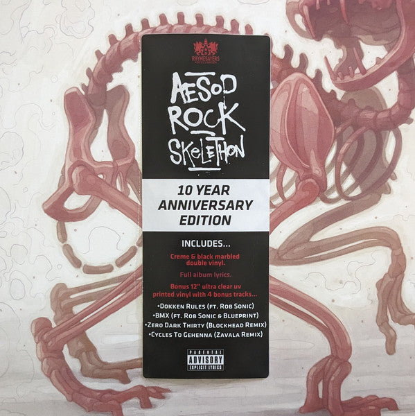 Aesop Rock - Skelethon: 10th Anniversary (CREME & BLACK + CLEAR VINYL) | Mint (M) Mint (M)-