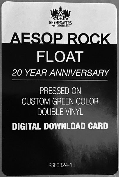 Aesop Rock - Float (GREEN VINYL) | Mint (M) Mint (M)-