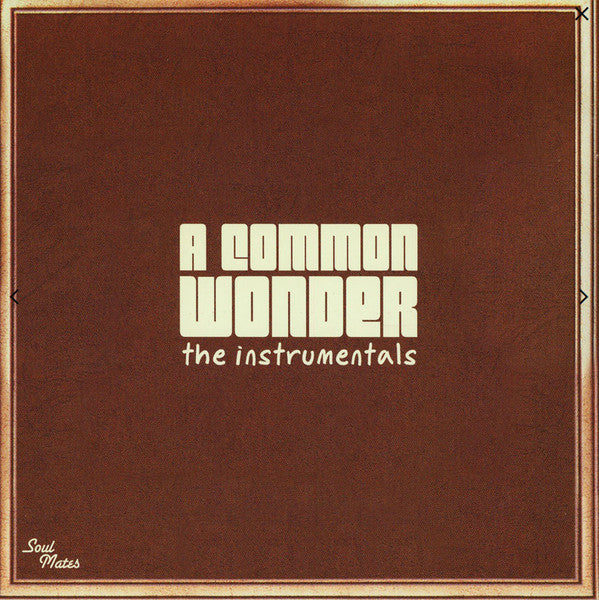 Amerigo Gazaway - A Common Wonder The Instrumentals | Mint (M) Mint (M)-