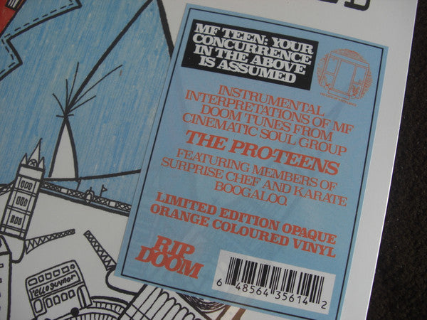 The Pro-Teens (2) - MF TEEN: Your Concurrence In The Above Is Assumed (OPAQUE ORANGE VINYL) | Mint (M) Mint (M)-