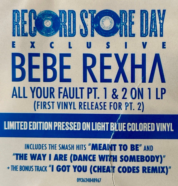 Bebe Rexha - All Your Fault: Pt. 1 / All Your Fault: Pt. 2 | Mint (M) Mint (M)-