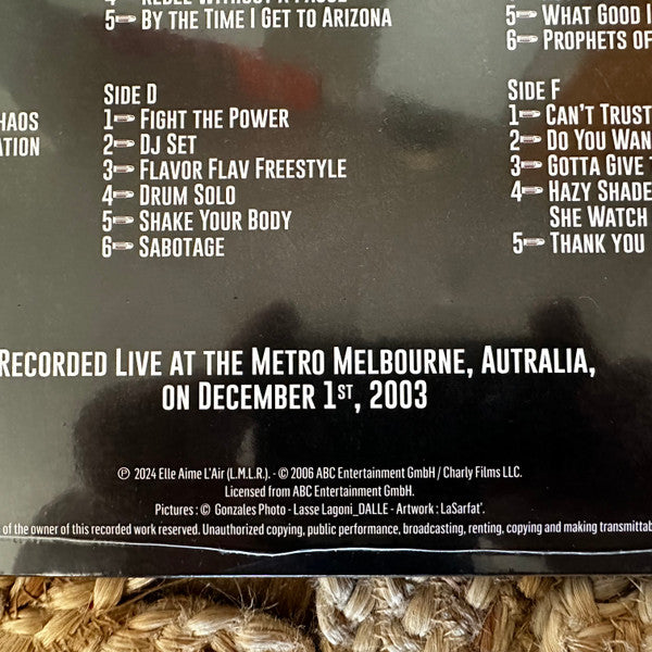 Public Enemy - Revolverlution Tour 2003 (3xVINYL) | Mint (M) Mint (M)-