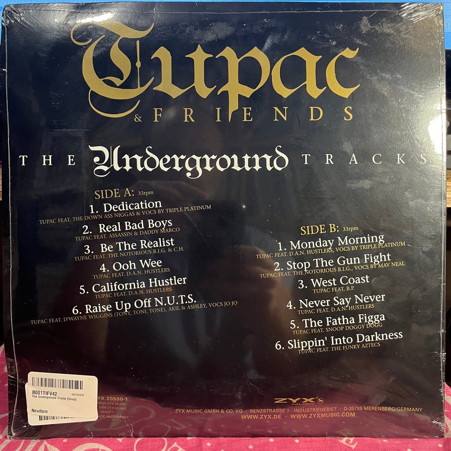 Tupac & Friends - The Underground Tracks | Mint (M) Very Good Plus (VG+)-