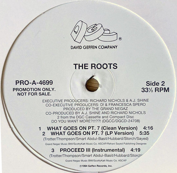 The Roots - Proceed (Pts 1&3) | Near Mint (NM) Excellent (EX)-