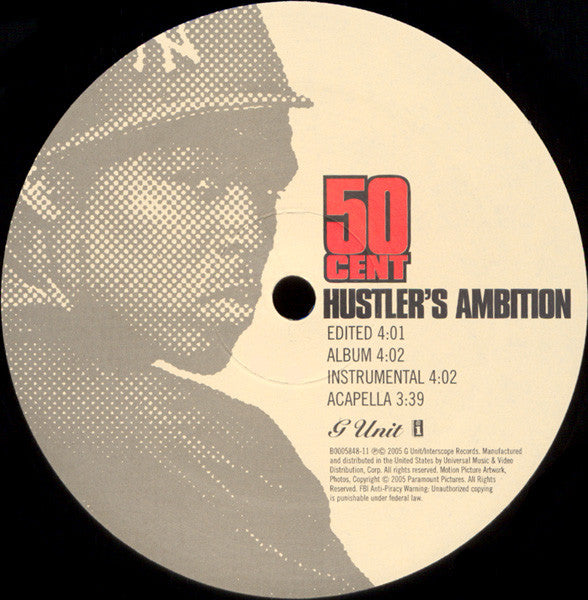 50 Cent - Window Shopper / Hustler's Ambition (VINYL 12" INTERSCOPE B0005848-11 2005) | USED Near Mint (NM or M-) Excellent (EX)-