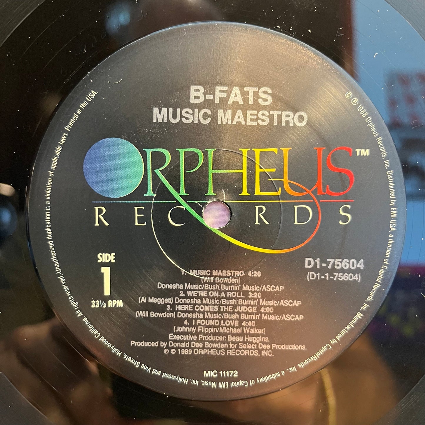 B-Fats - Music Maestro | Near Mint (NM) Excellent (EX)-