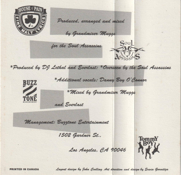 House Of Pain - Jump Around & House Of Pain Anthem (CASSETTE) | Very Good (VG) Very Good Plus (VG+)-