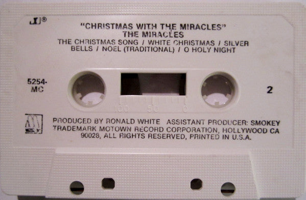 The Miracles - Christmas With The Miracles (CASSETTE) | Excellent+ (EX+) Near Mint (NM)-