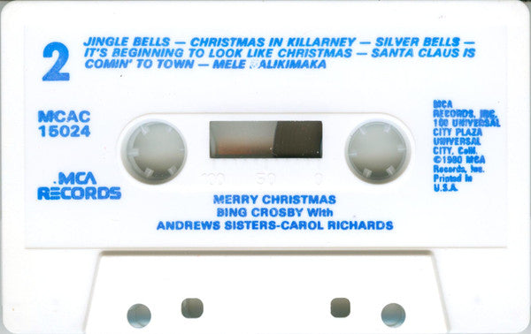 Bing Crosby - Merry Christmas *CASSETTE* | Near Mint (NM) Near Mint (NM)-