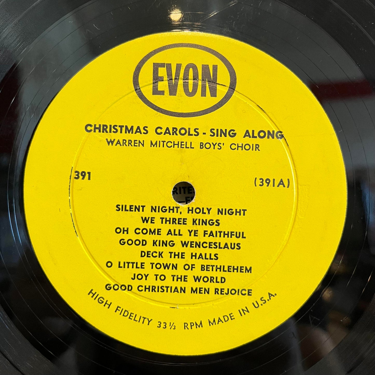 Warren Mitchell Boys Choir - Christmas Carol Sing-Along | Very Good Plus (VG+) Very Good (VG)-