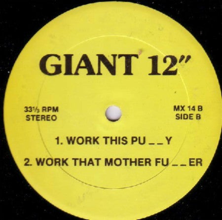 KC Flightt - Let's Get Jazzy / Work This Pussy / Work That Mother Fucker (VINYL) | Mint (M) Mint (M)-