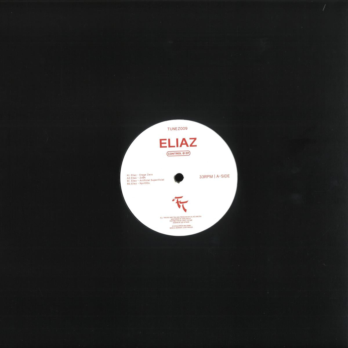 Eliaz - Control O EP (VINYL 12" Fresh Tunez TUNEZ009) | NEW Mint (M) Mint (M)-
