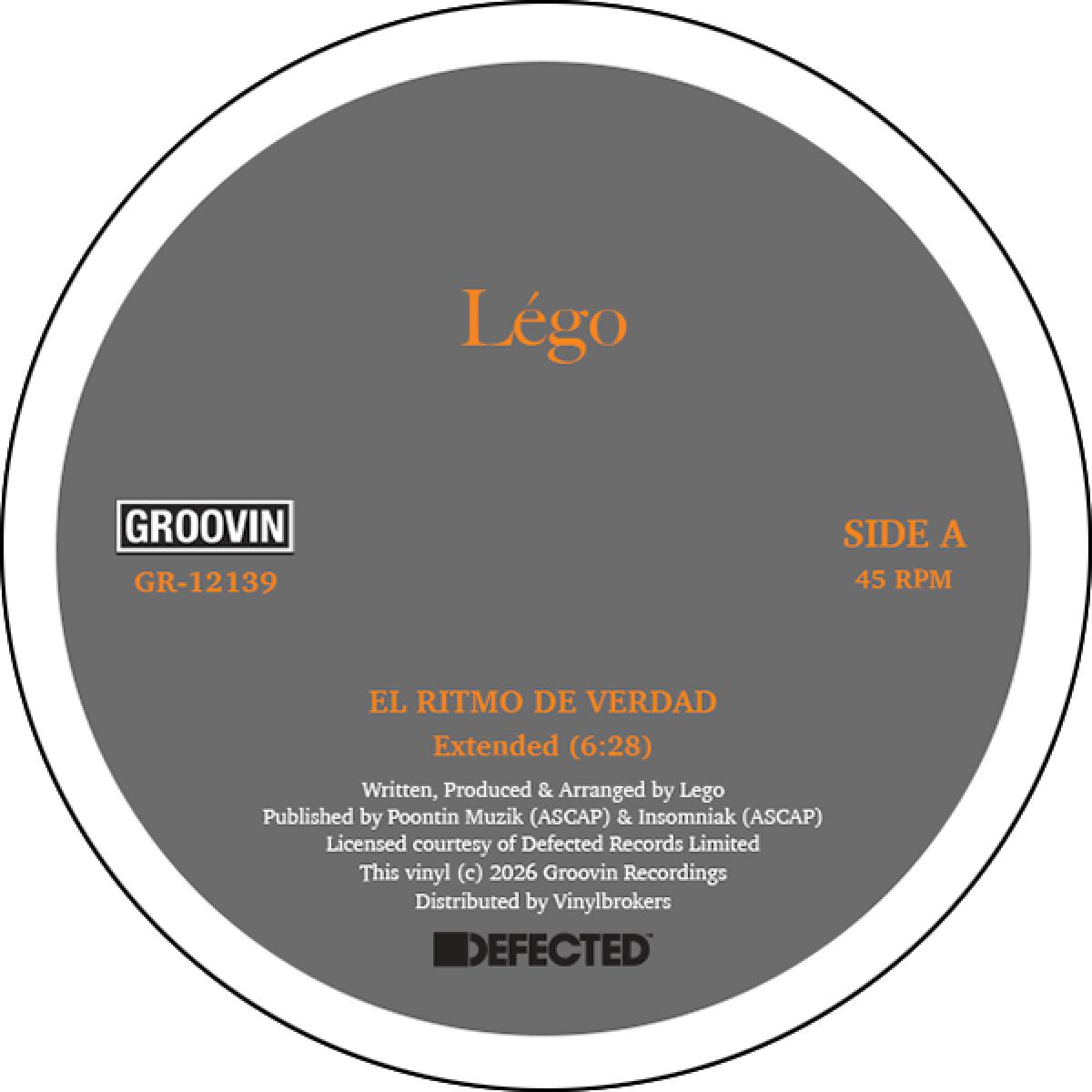 Légo - (PRESALE 08/28/26) El Ritmo De Verdad (VINYL 12" Groovin GR-12139 2026) | NEW-
