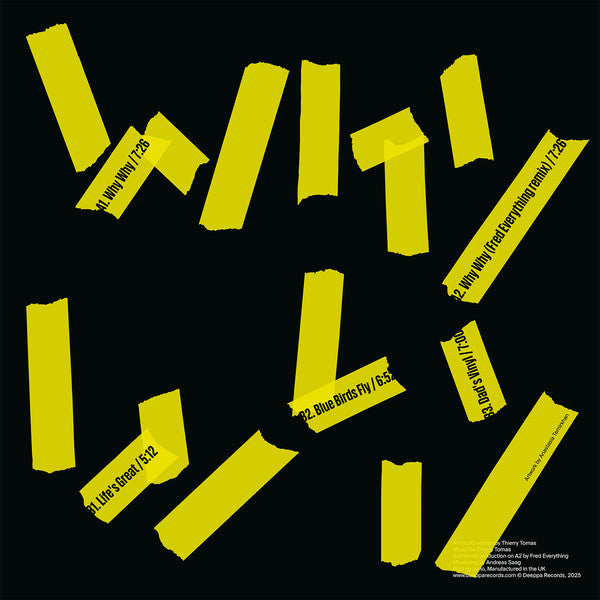 Why Why (Incl. Fred Everything remix)(VINYL) | Mint (M) Mint (M)-