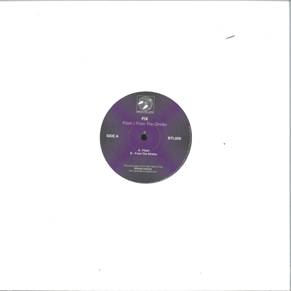 FIX - Flash / From The Ghetto (VINYL 12" Back To Life BTL009C) | NEW Mint (M) Mint (M)-