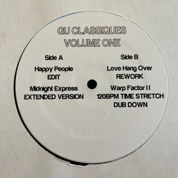 Glenn Underground - Classiques Volume One (VINYL 12" GUCLSSQS1) | Mint (M) Generic-